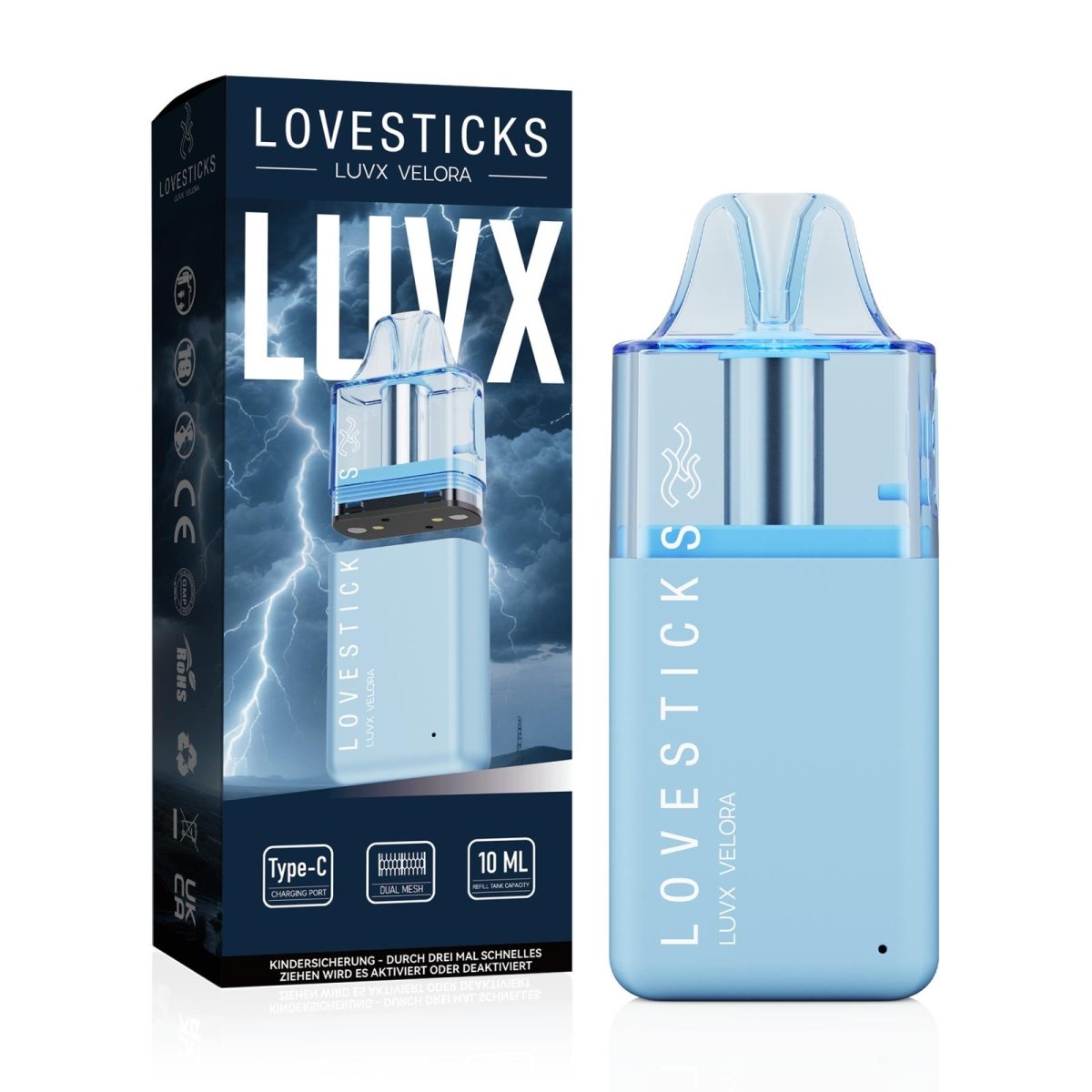 Lovesticks Verlora Luvx Refill Pod Kit mit 10ml Tank - Vapechamp.de