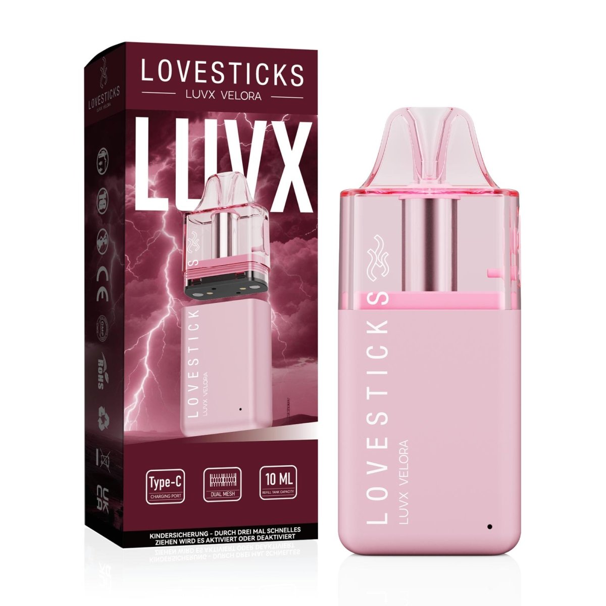 Lovesticks Verlora Luvx Refill Pod Kit mit 10ml Tank - Vapechamp.de