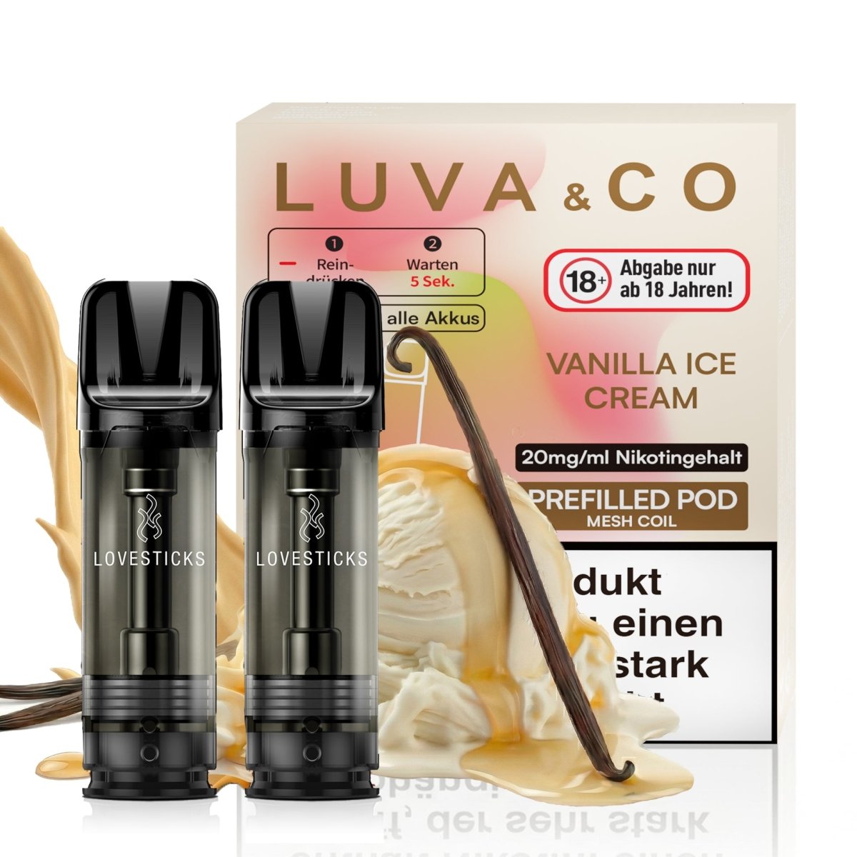Luva & Co Pods 20mg/ml 2 Stk. - Vapechamp.de