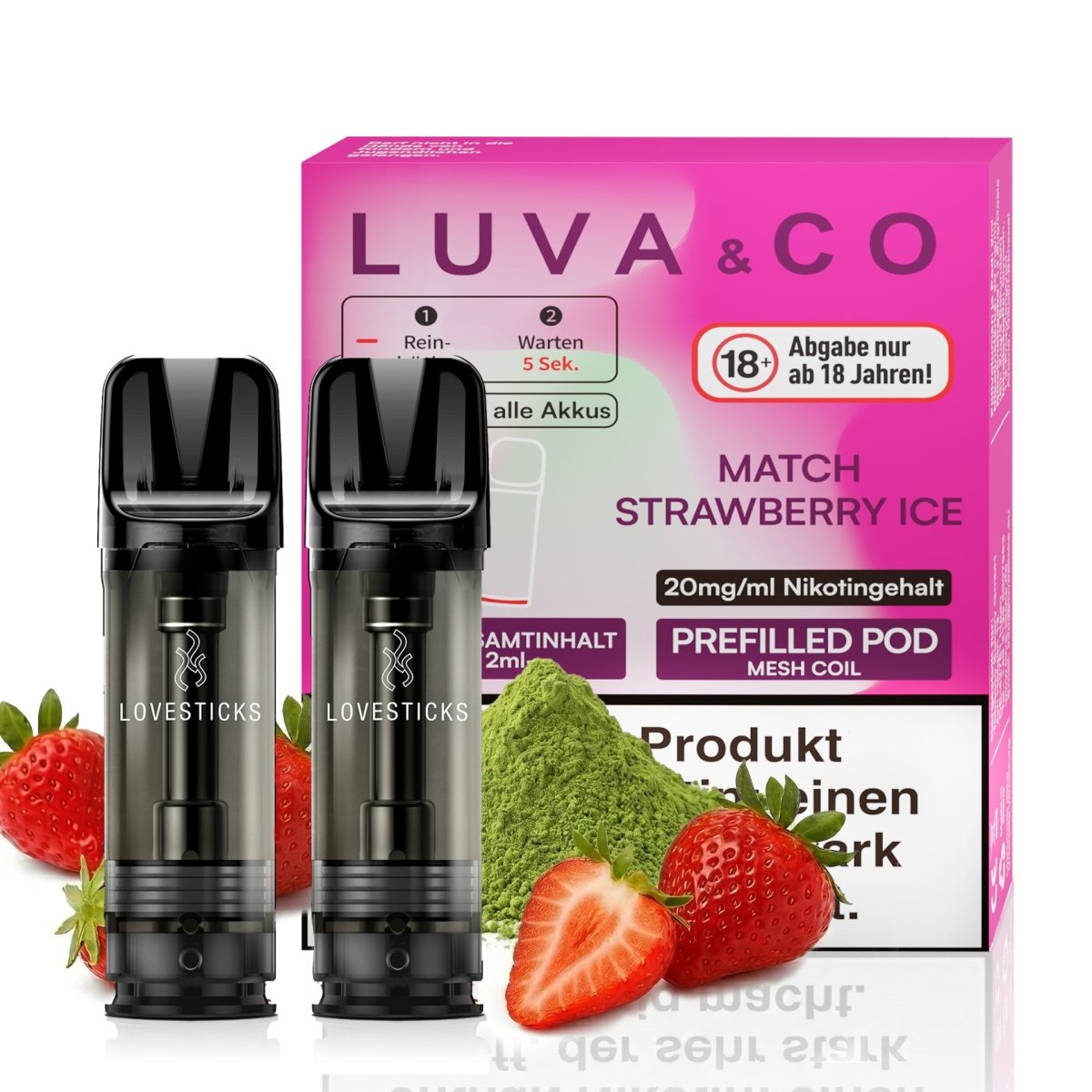 Luva & Co Pods 20 mg/ml 2 Stk. Elfbar Pods kompatibel | Vapechamp.de Luva & Co Pods 20 mg/ml 2 Stk. Elfbar Pods kompatibel | Vapechamp.de