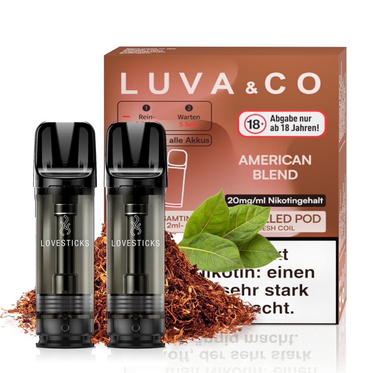 Luva & Co Pods 20 mg/ml 2 Stk. Elfbar Pods kompatibel | Vapechamp.de Luva & Co Pods 20 mg/ml 2 Stk. Elfbar Pods kompatibel | Vapechamp.de
