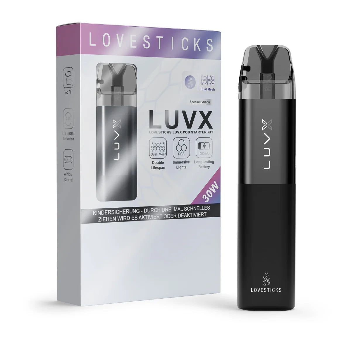 Lovesticks LuvX Pod-Kit, baugleich mit Elfbar ElfX Liq It