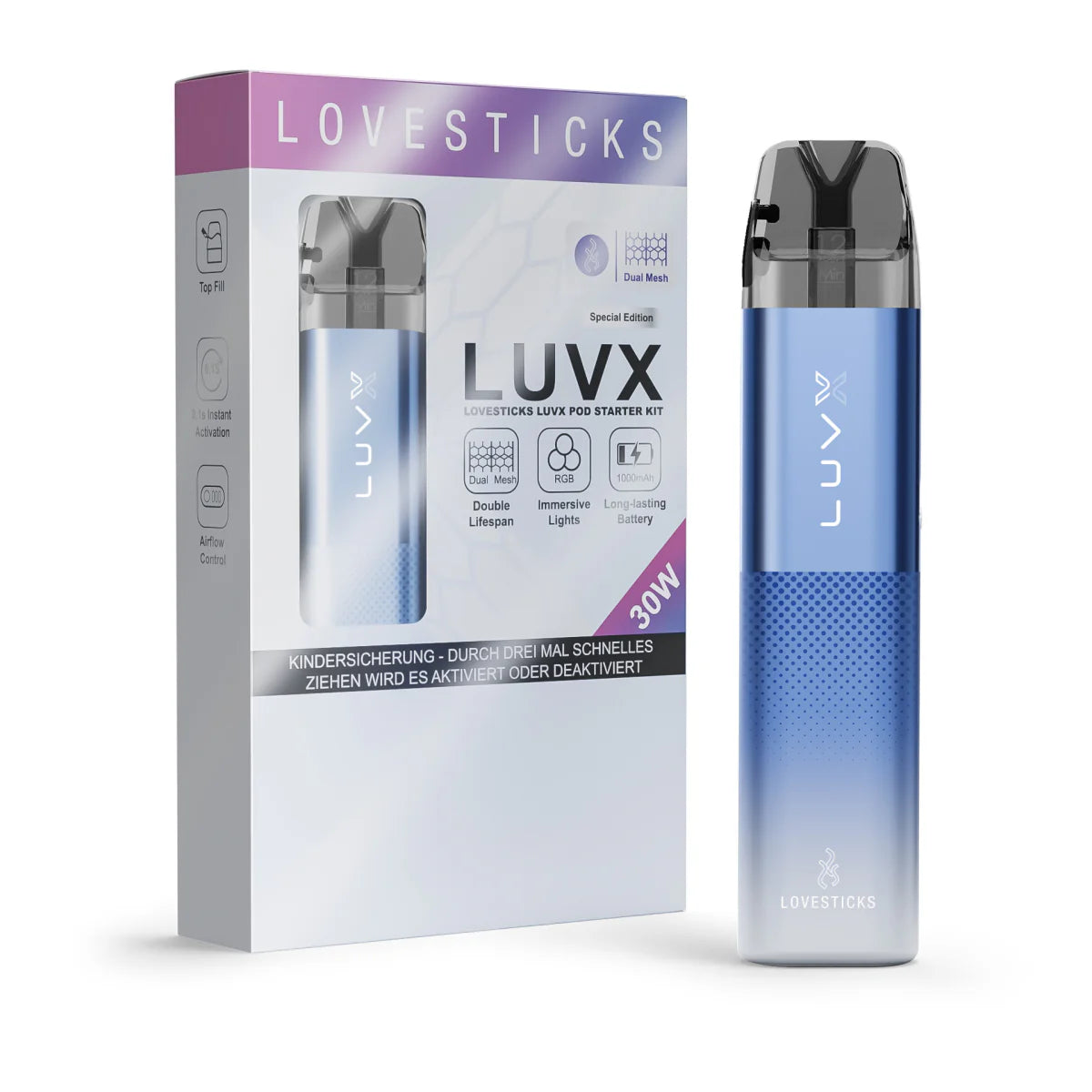 Lovesticks LuvX Pod-Kit, baugleich mit Elfbar ElfX Liq It
