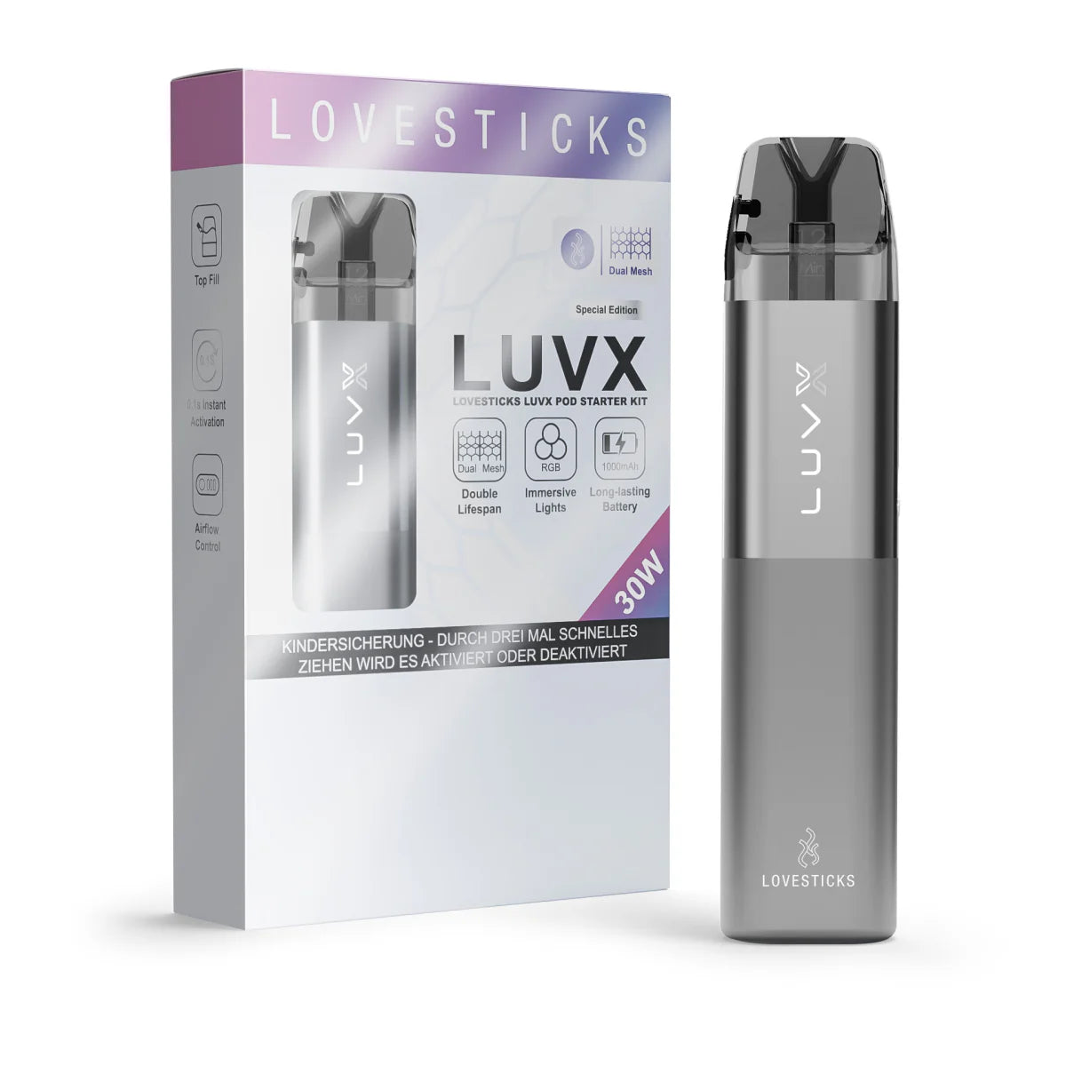 Lovesticks LuvX Pod-Kit, baugleich mit Elfbar ElfX Liq It