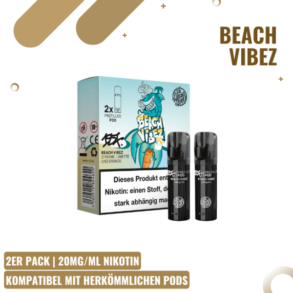 187 Strassenbande Pods Beach Vibez 20mg – ELFA kompatibel