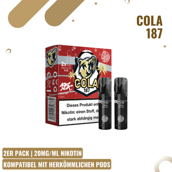 187 Strassenbande Pods Cola 187 20mg – ELFA kompatibel
