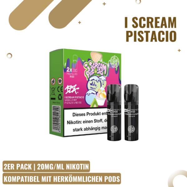187 Strassenbande Pods I Scream Pistachio 20mg – ELFA kompatibel