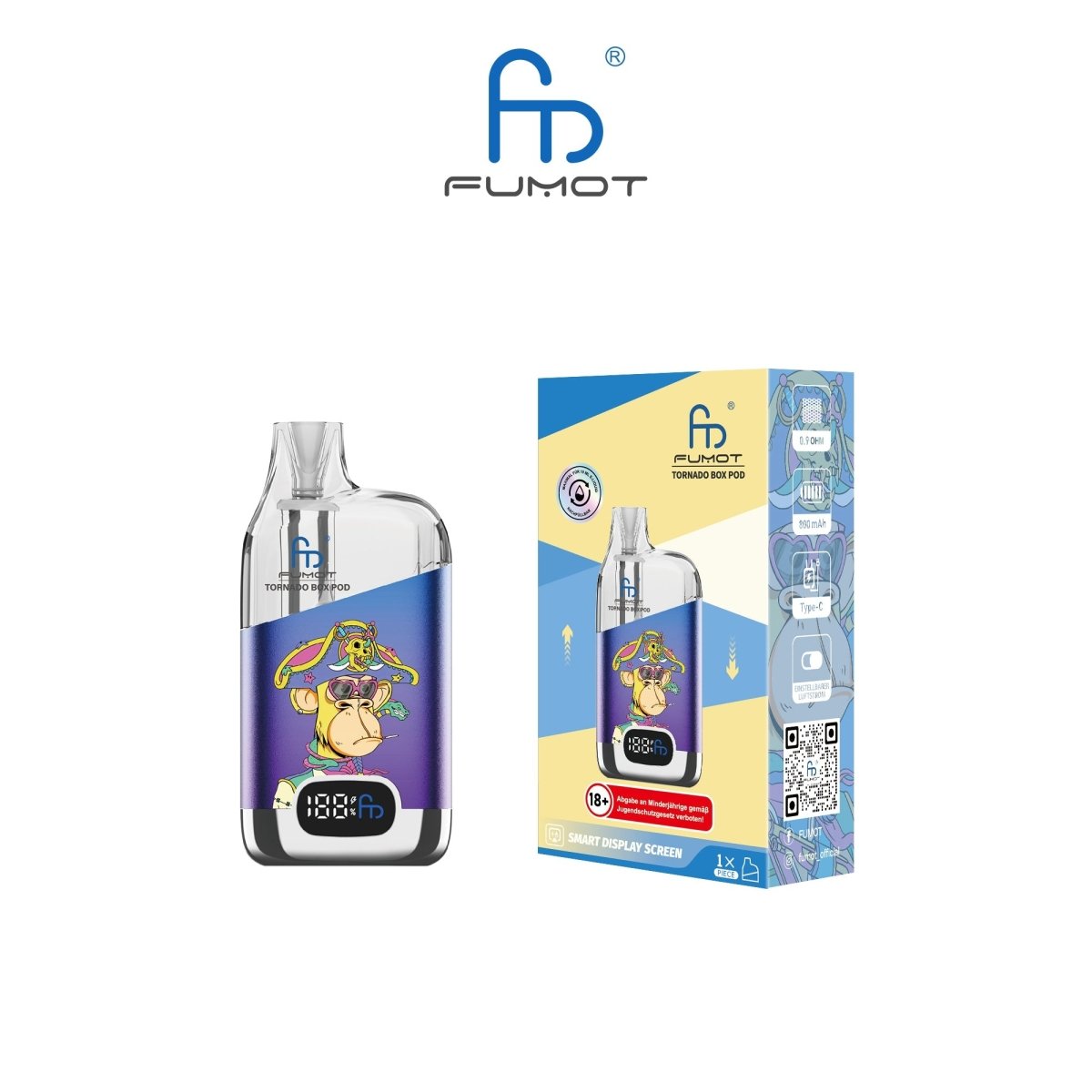 RandM Tornado Box Pod 12000 - Vapechamp.de