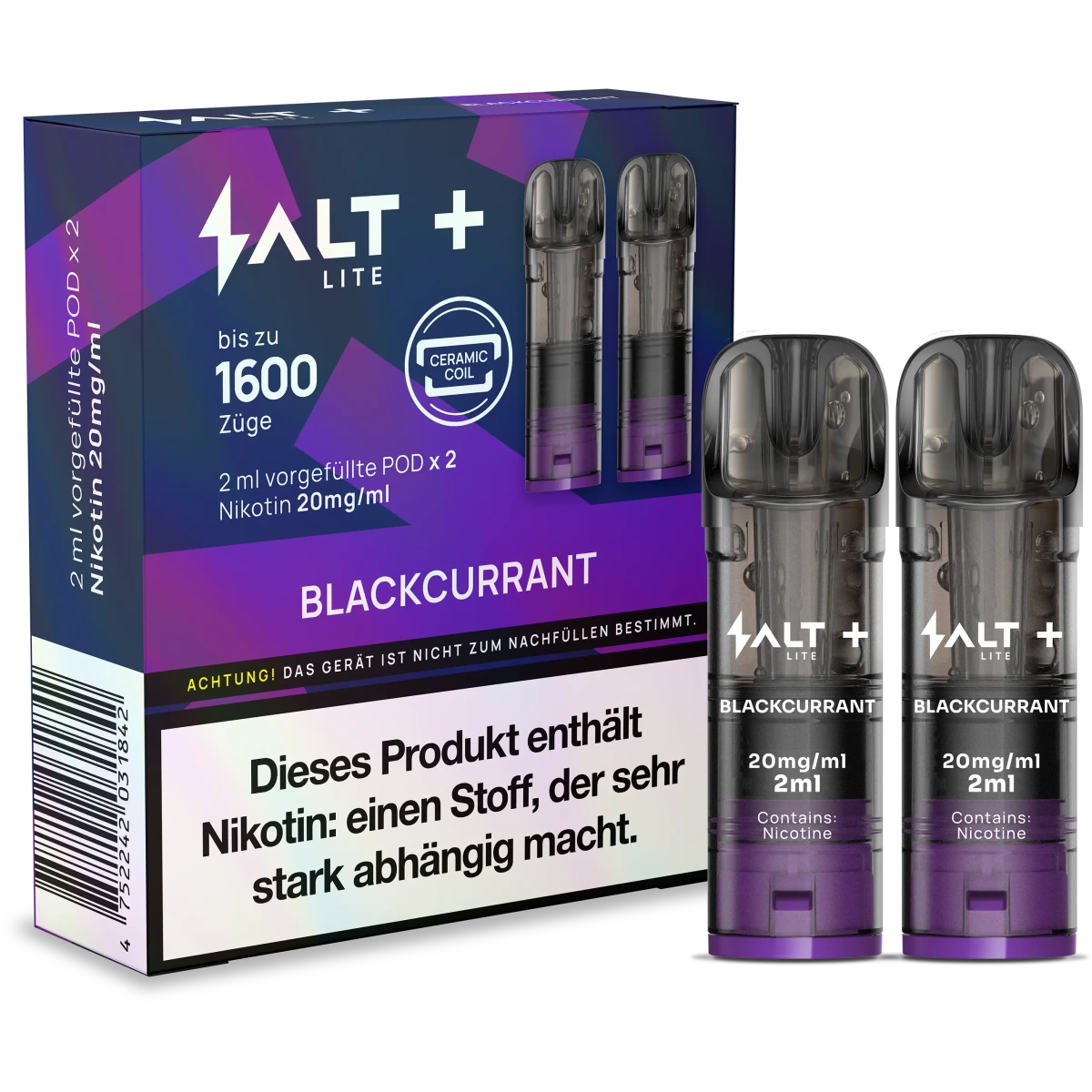Salt+ Lite Pods – 20 mg/ml Nikotin - Vapechamp.de