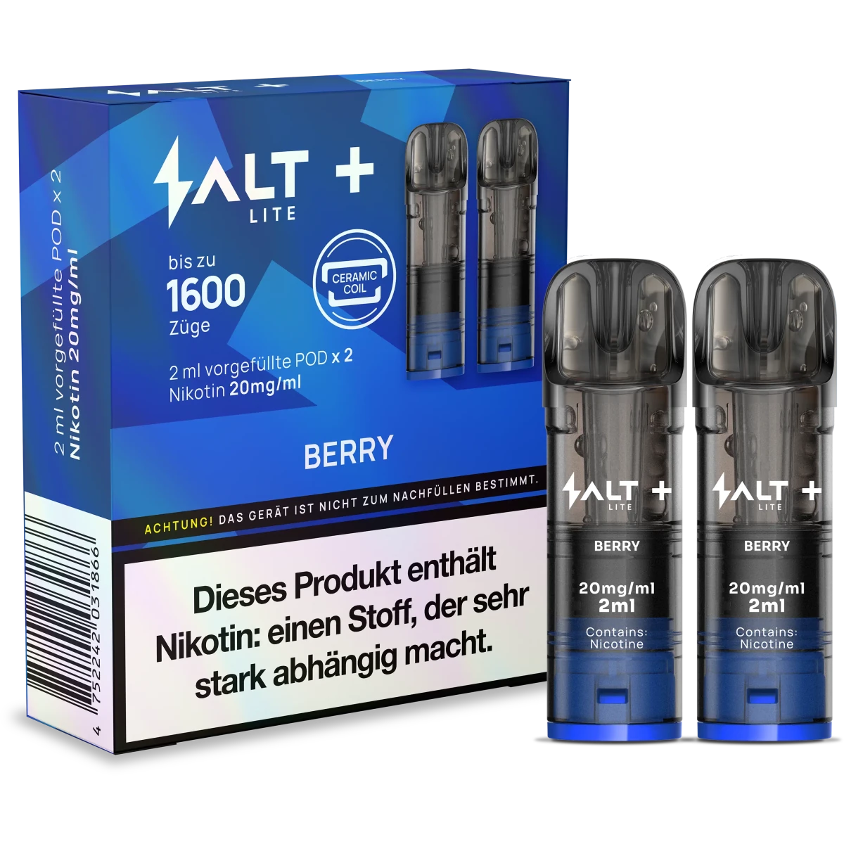 Salt+ Lite Pods – 20 mg/ml Nikotin - Vapechamp.de