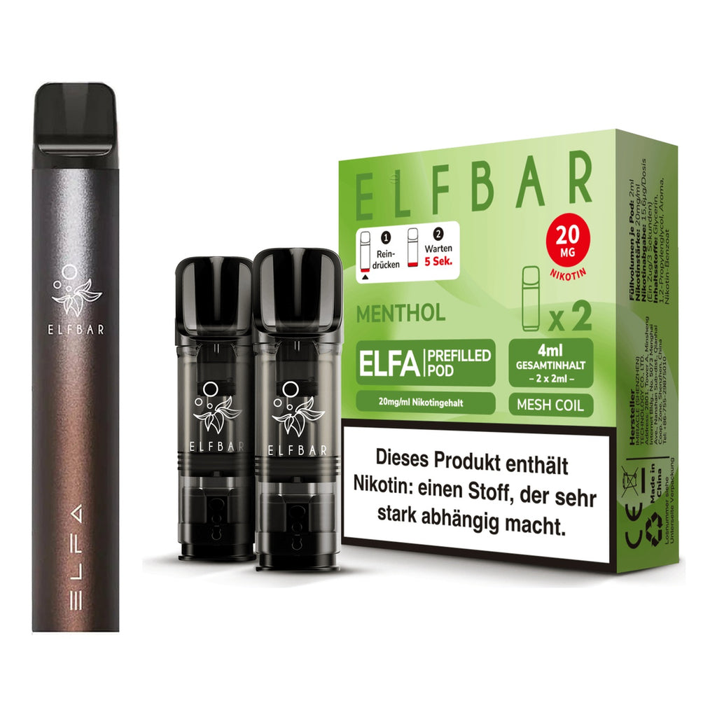 ELFA Set: Akkuträger mit Menthol