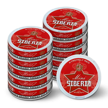 Siberia -80° Red Extremely Strong White Dry Mini 10er Pack SNUS / Kautabak Nikotin Pouches