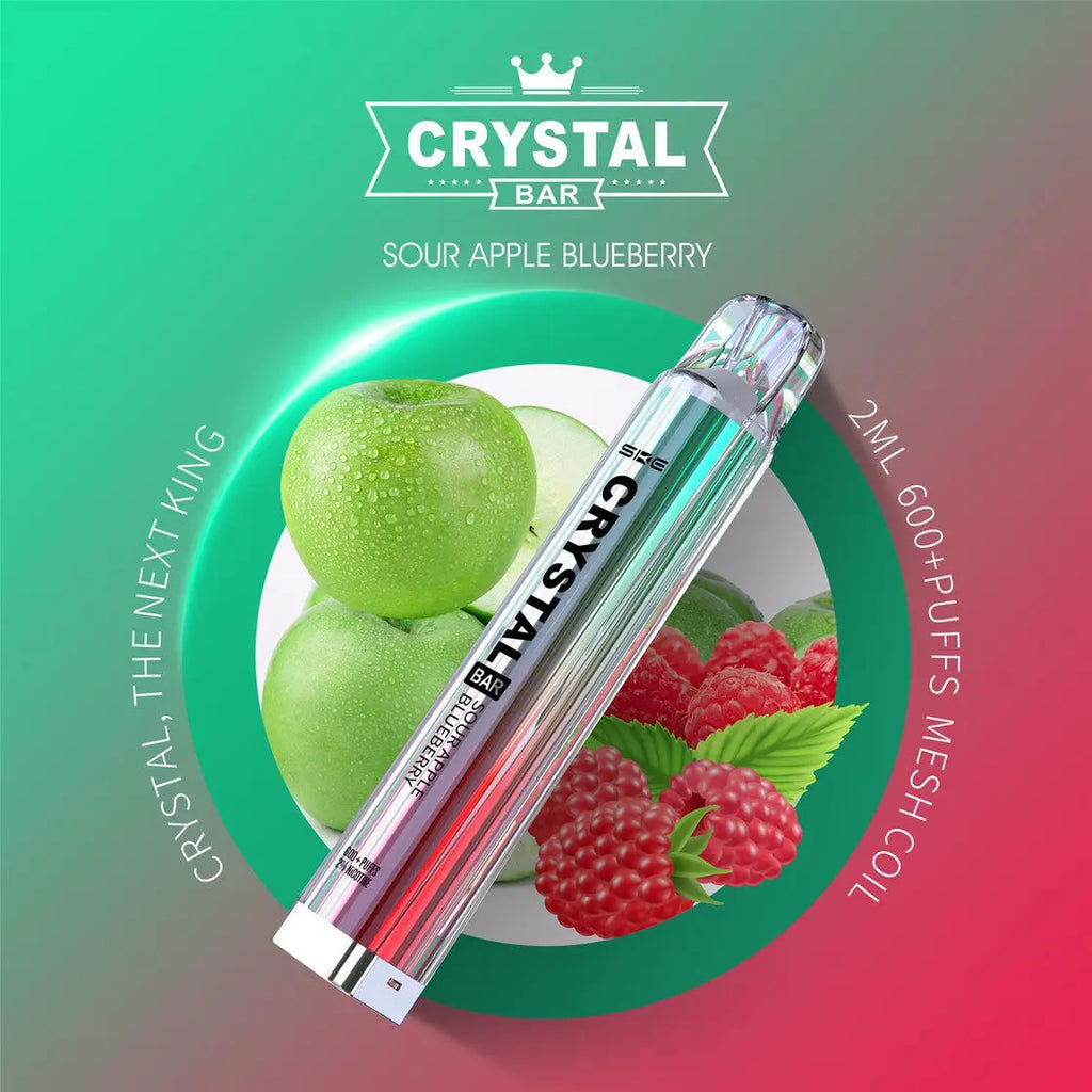 Crystal Bar Sour Apple Blueberry SKE Crystal