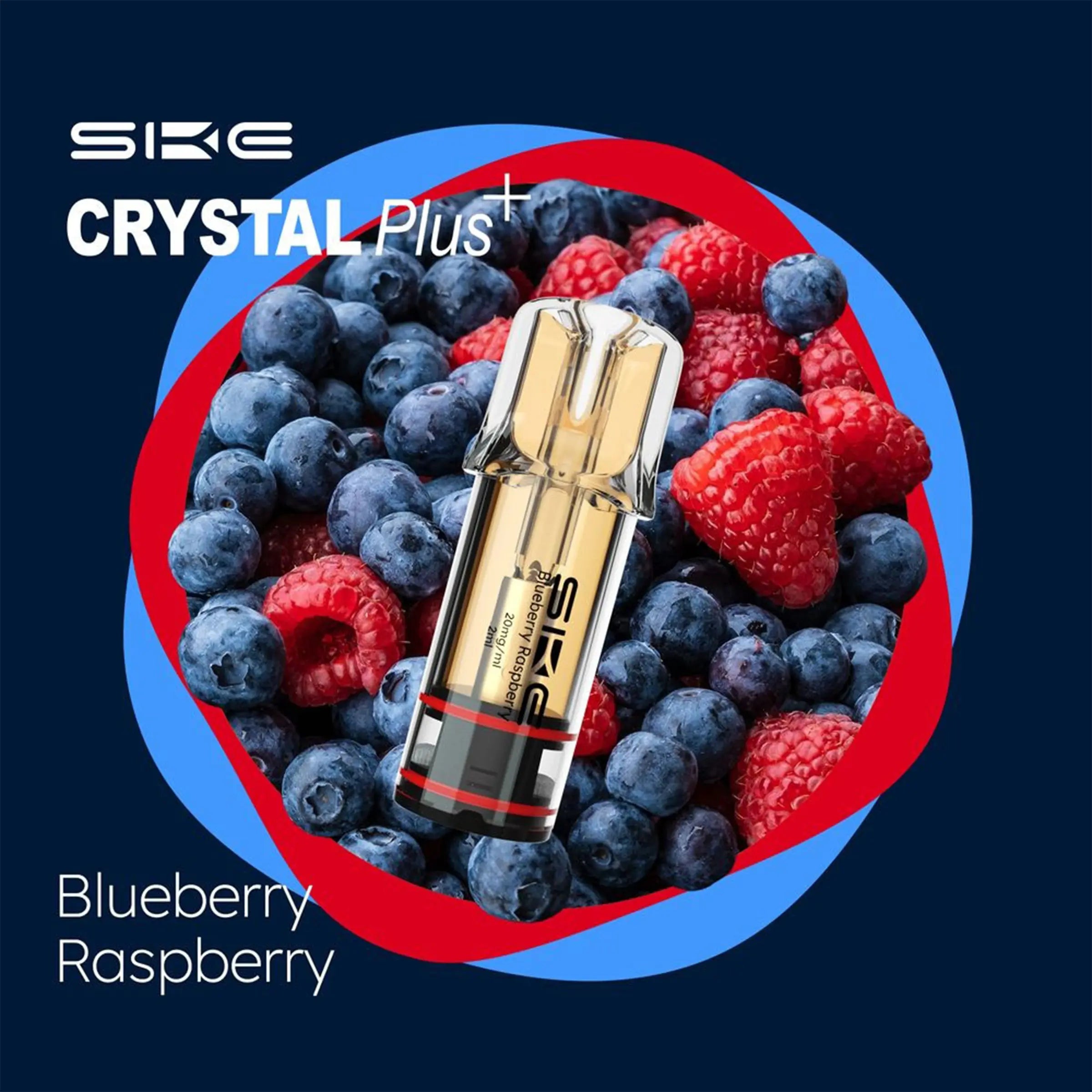 Crystal PLUS Pods Blueberry Raspberry 2 x 20mg/ml - Elfbar600.Bayern