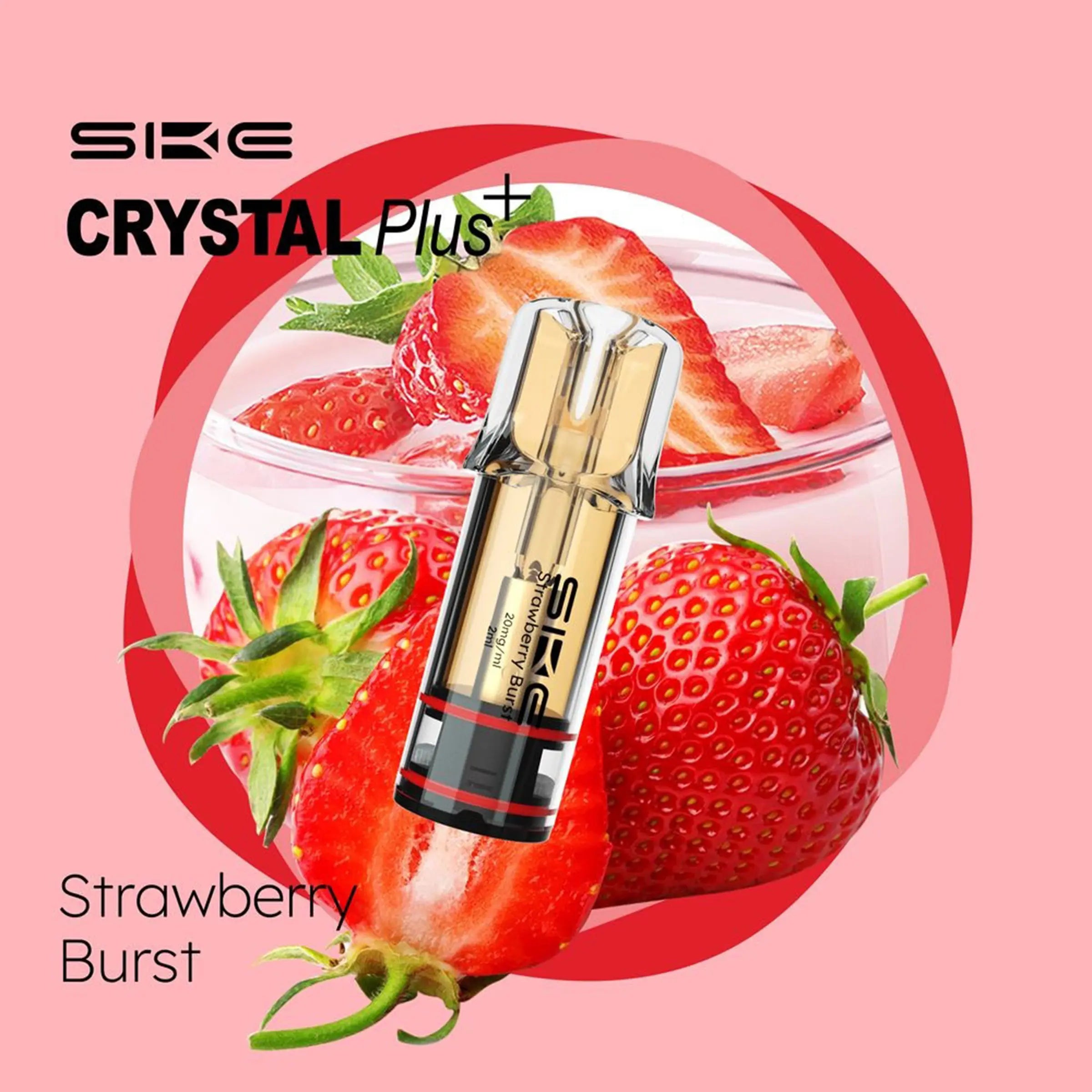 Crystal PLUS Pods Strawberry Burst 2 x 20mg/ml - Elfbar600.Bayern