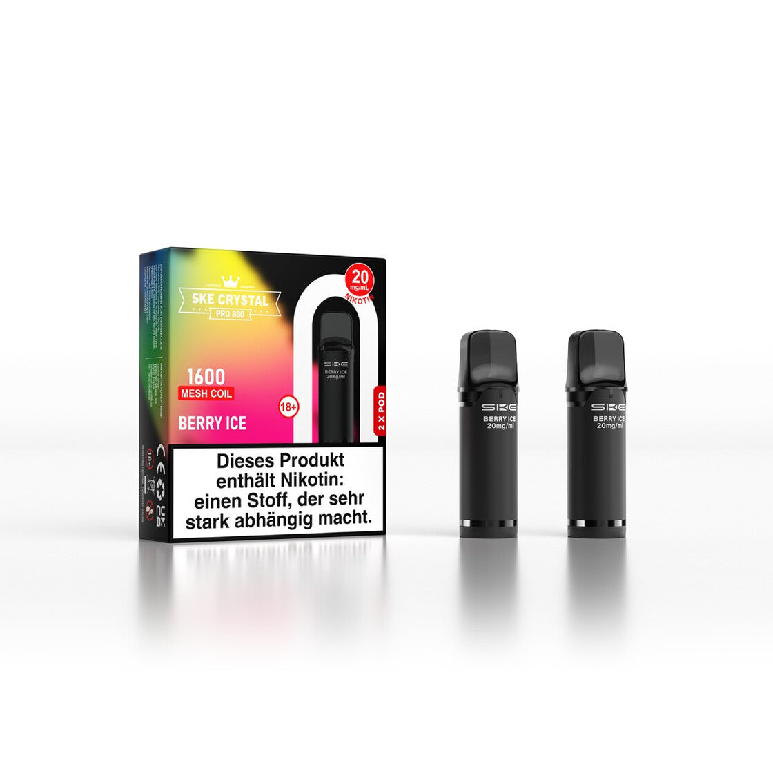 SKE Crystal Pro 800 Pod - Alle Sorten Vapechamp.de