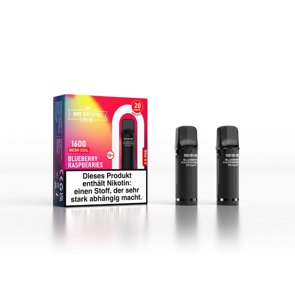 SKE Crystal Pro 800 Pod - Alle Sorten Vapechamp.de