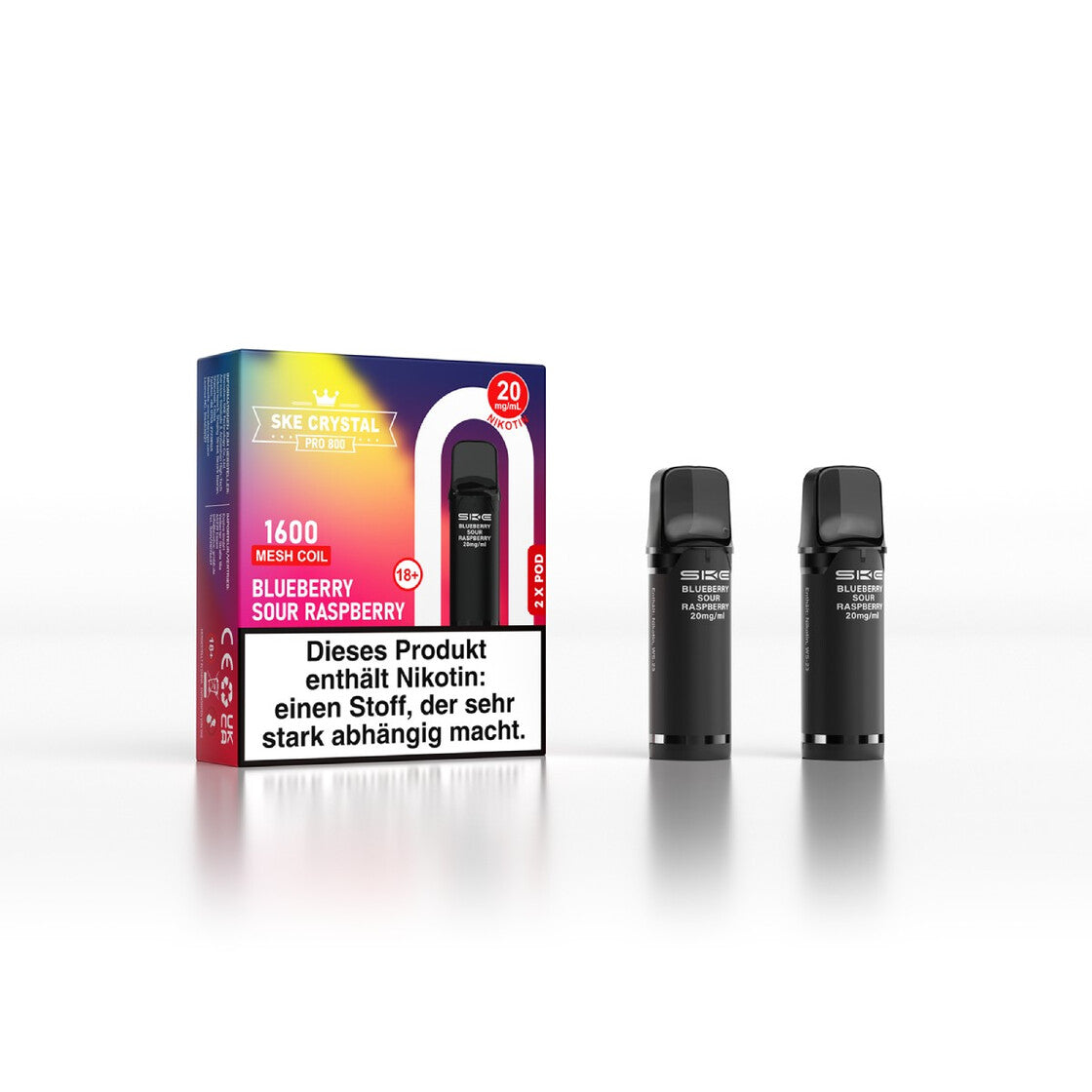 SKE Crystal Pro 800 Pod - Alle Sorten Vapechamp.de