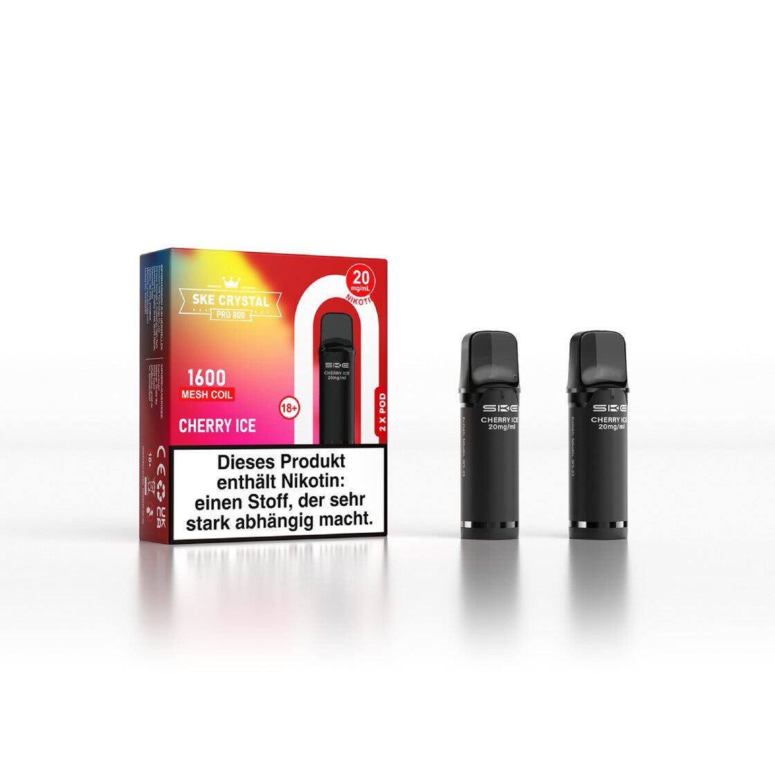 SKE Crystal Pro 800 Pod - Alle Sorten Vapechamp.de