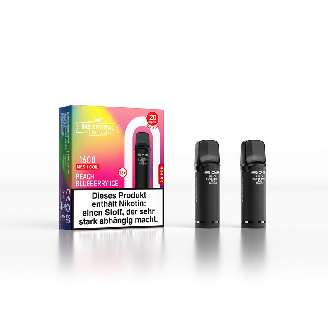 SKE Crystal Pro 800 Pod - Alle Sorten Vapechamp.de