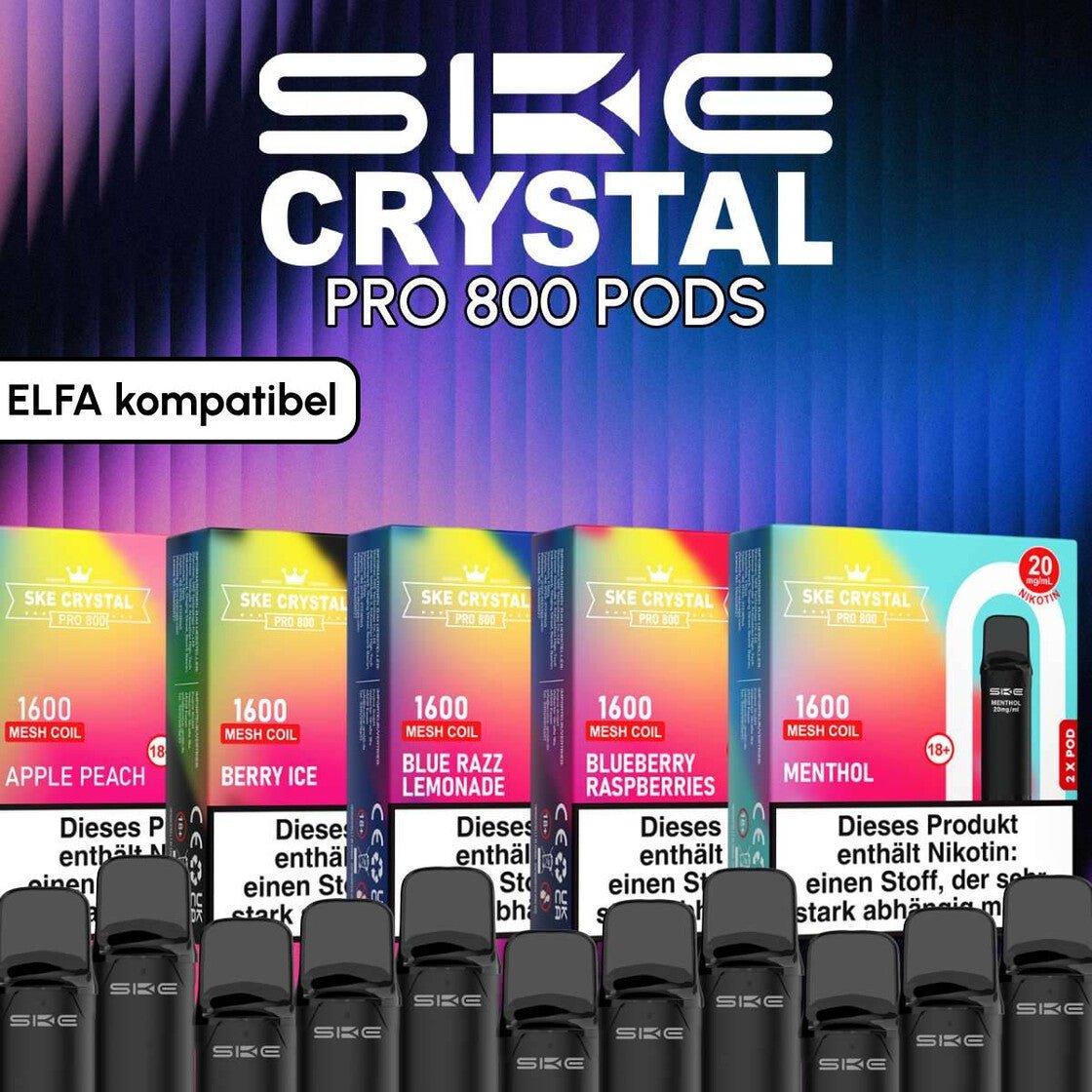 SKE Crystal Pro 800 Pods - Vapechamp.de