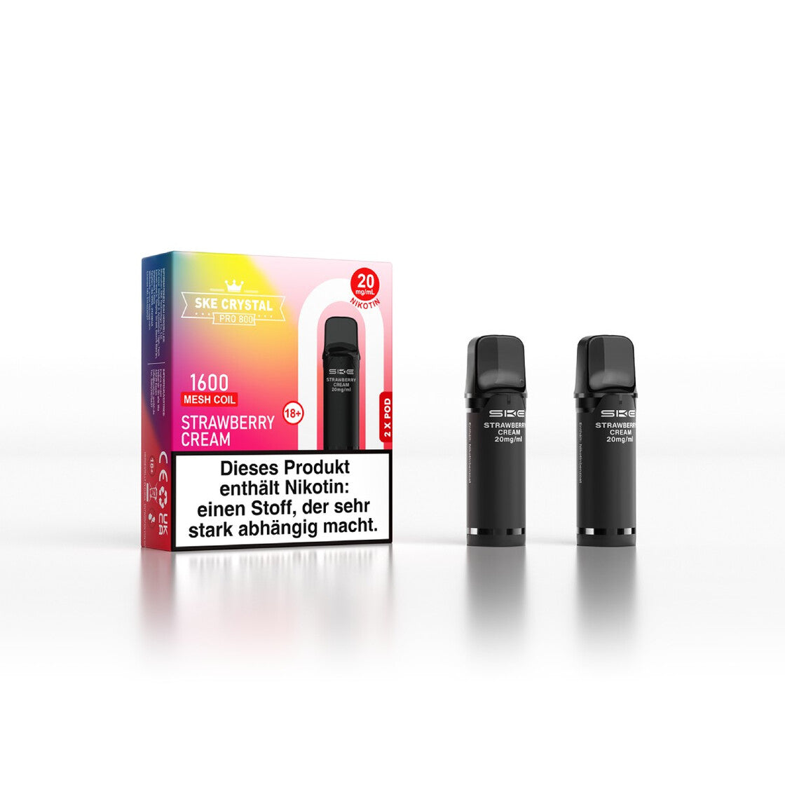 SKE Crystal Pro 800 Pod - Alle Sorten Vapechamp.de