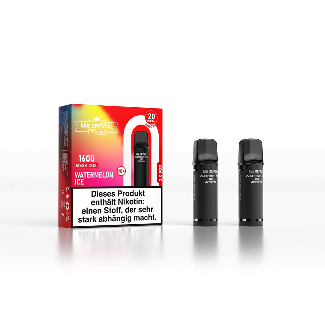 SKE Crystal Pro 800 Pod - Alle Sorten Vapechamp.de