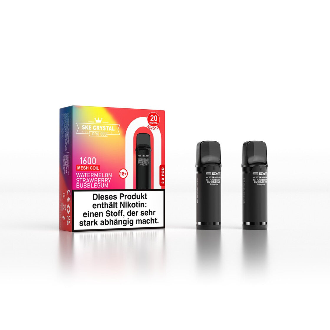 SKE Crystal Pro 800 Pod - Alle Sorten Vapechamp.de