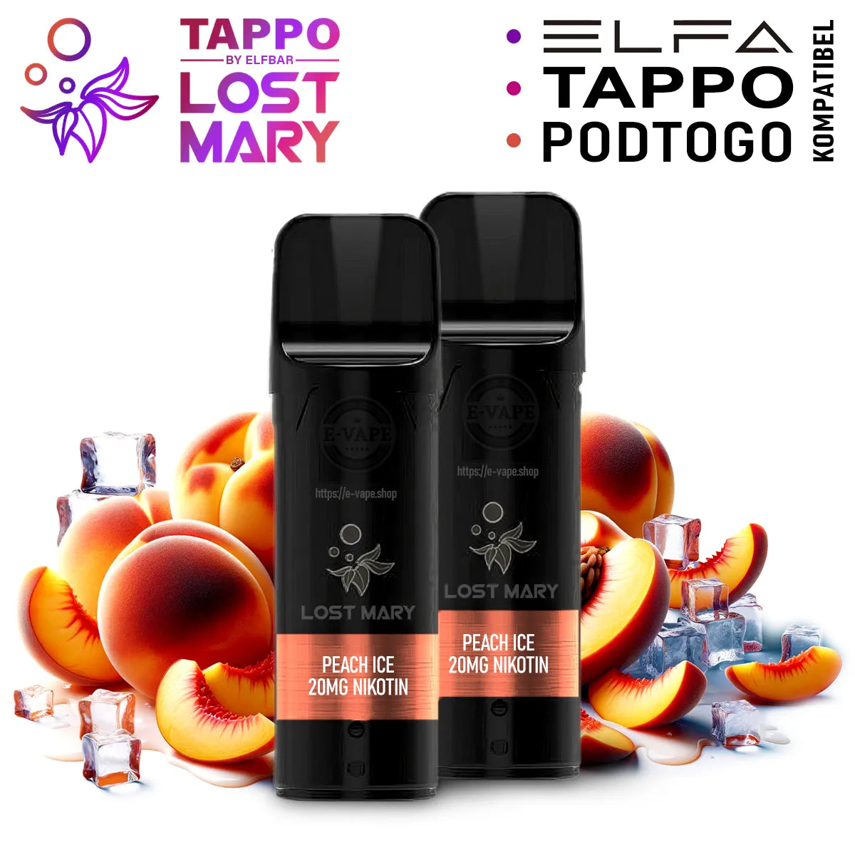 ELFA TAPPO Pods Peach Ice