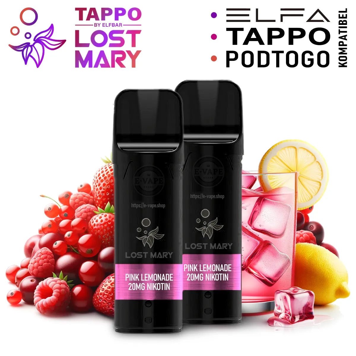 ELFA TAPPO Pods Pink Lemonade