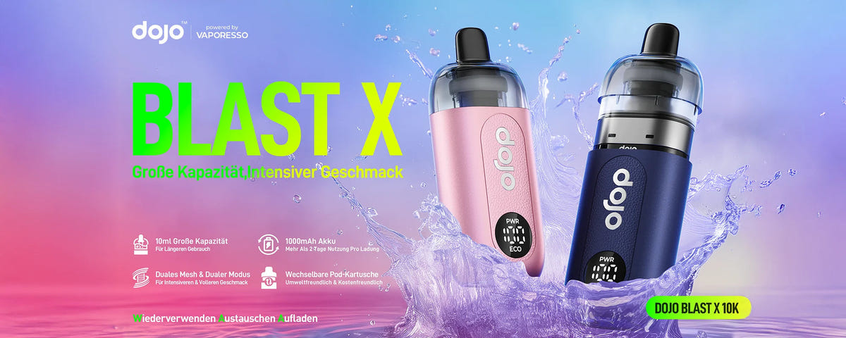 Dojo Blast X von Vaporesso – Basisgerät und Refill Container