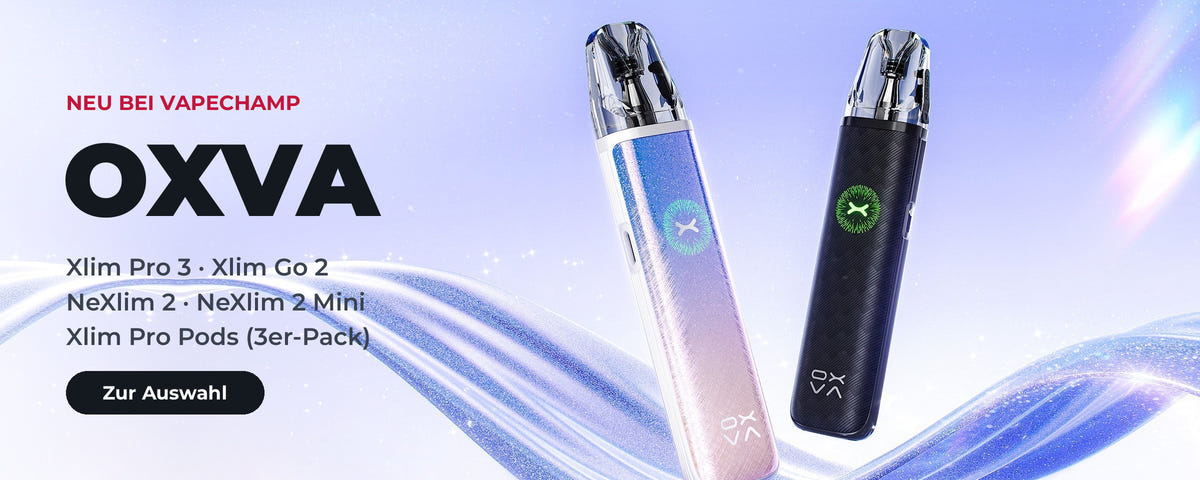 OXVA Pod-Systeme: Xlim Pro 3, Xlim Go 2, NeXlim 2, NeXlim 2 Mini und Xlim Pro Pods