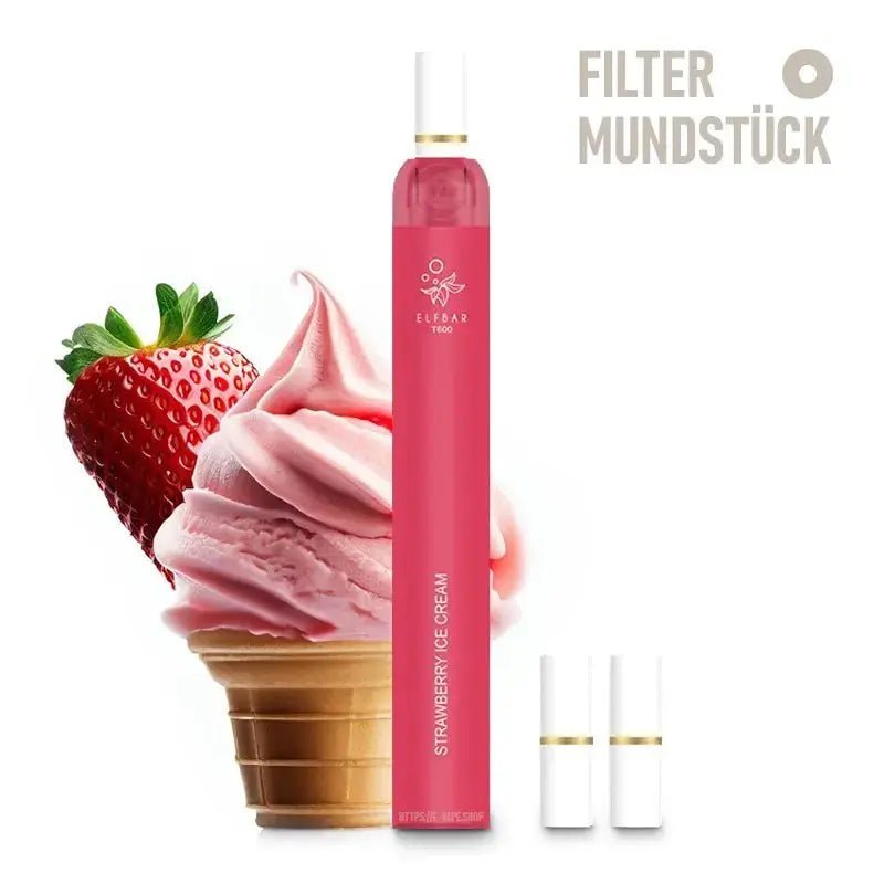 Elfbar T600 🞉 Filter Strawberry Icecream 20 mg - Vapechamp.de